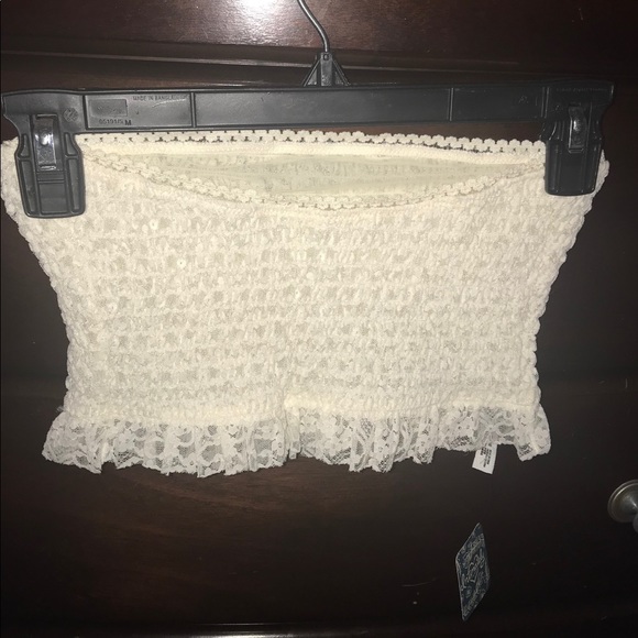 NWT Free People Ivory Callie Smocked Banteau  Top - Picture 3 of 7